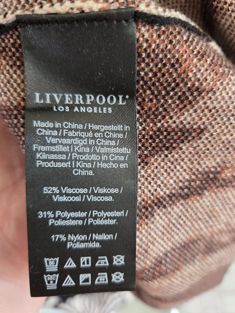 Liverpool Zebra-Print Black and Cream Cardigan